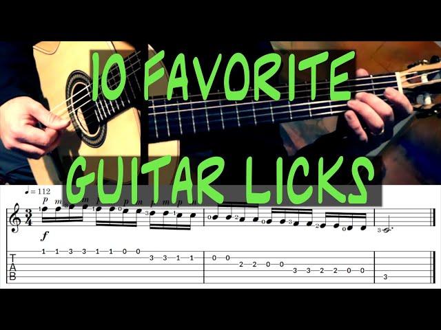 10 Favorite Guitar Licks! - Includes TAB - Robert Lunn