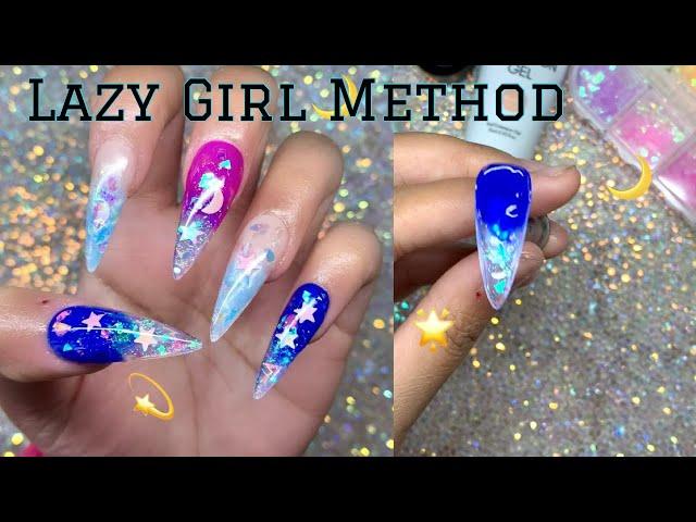 Trying the Lazy Girl Method With Polygel | Polygel Nails | Nails by Kamin