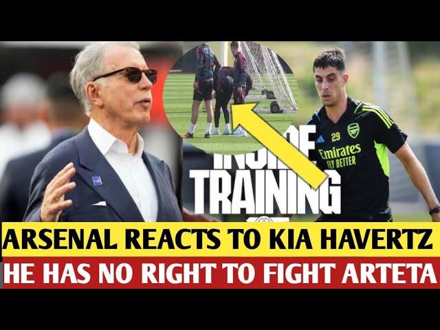 Arsenal Owner Reacts to Kai Havertz's Training Ground Incident