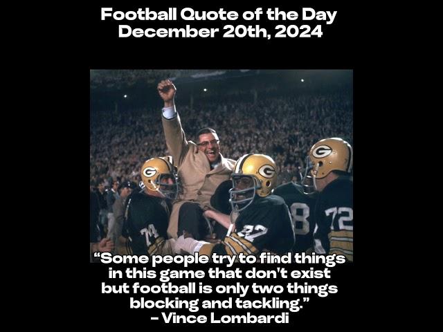 Football Quote of the Day (December 20th, 2024)