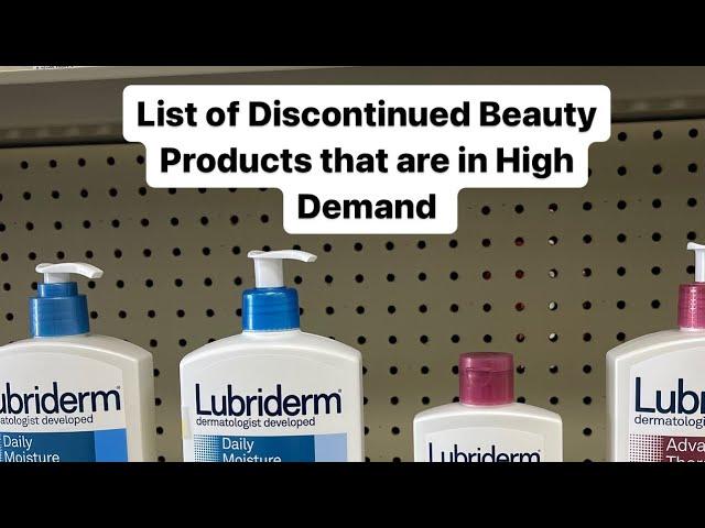 Discontinued beauty products that have built in buyers