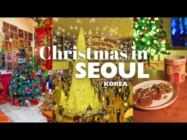 Life in Seoul VLOG | Christmas Makeover, Cozy home cooking & Festive cafes 