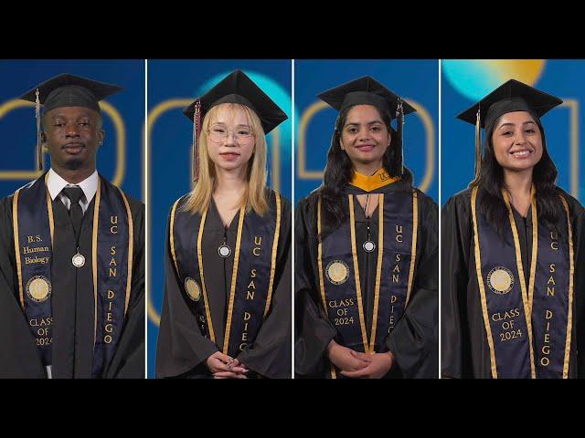 2024 UC San Diego Commencement student speakers celebrate unique journeys, unlimited possibilities