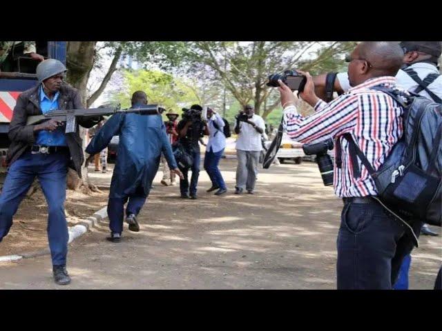 DRAMA AT JESUS WINNER CHURCH AS ROGUE PRESIDENT RUTO POLICE HARRASSES JOURNALIST!!!