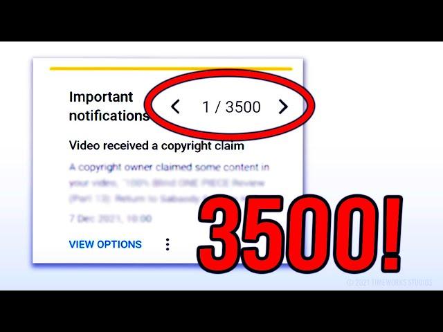 This YouTube Channel Got 3500 COPYRIGHT CLAIMS!!! (Explained)