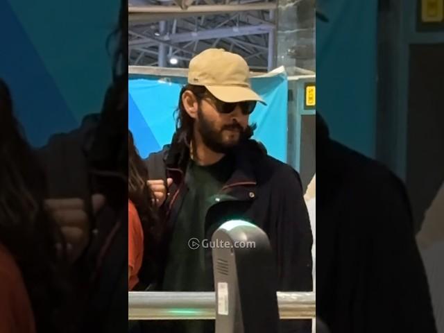 Stylish as ever  | #MaheshBabu lands in HYD with a rugged new look for his next #SSMB29 | Gulte.com