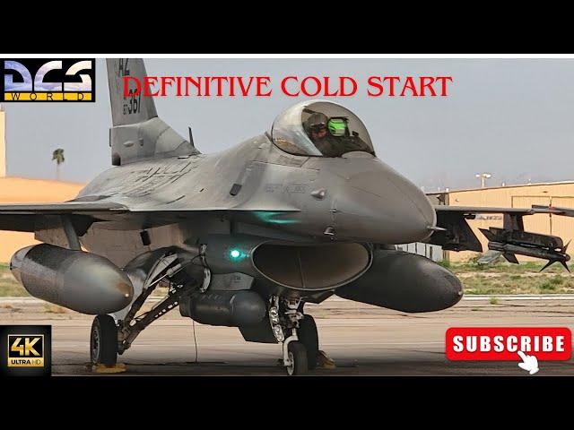 DCS World F-16C Definitive Realistic Cold Start Procedure