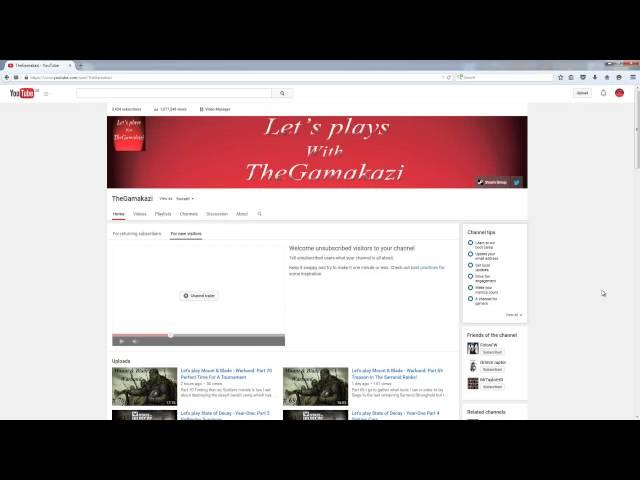 Welcome to Let's plays with TheGamakazi