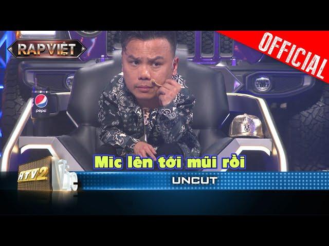 UNCUT: Hú hồn cách Thái VG dùng mic, hết Tee té thủng sân khấu đến Rik rớt hư mic | Rap Việt 2023