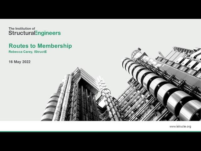 IStructE Routes to Membership