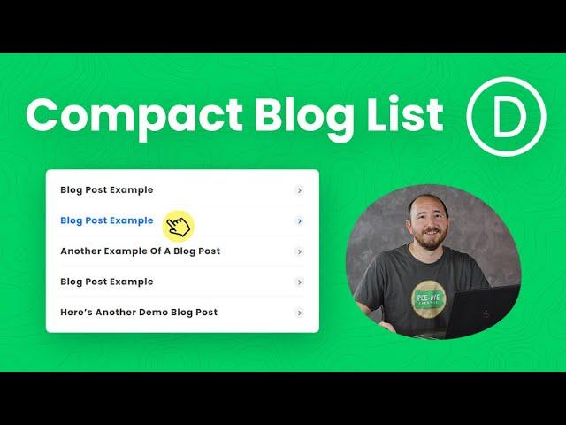 How To Design A Compact List Of Divi Blog Posts