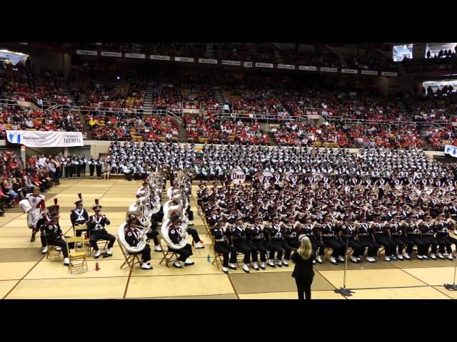 Ohio State Marching Band Pregame and Script Ohio Neil Steffens idotter Skull Session OSU vs Mich St