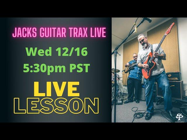 Jack's Guitar Trax Live Lesson 12/16/20 - Chuck Berry and Syncopation!