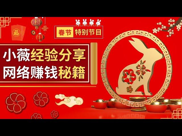 春节特别节目 – 小薇互联网创业经验分享，网络赚钱成功秘籍