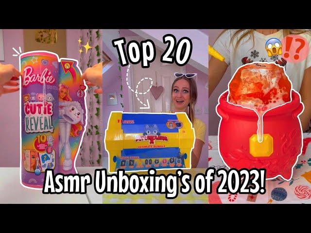 MY TOP 20 *BEST* ASMR MYSTERY UNBOXING VIDEOS OF 2023! *THE ULTIMATE COMPILATION*| Rhia Official