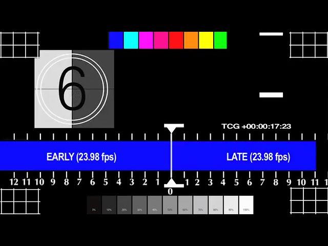 Audio Video Sync Test & Calibration 23 976fps