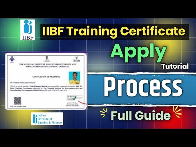 IIBF ka training ka from kaise bharna hai | iibf Traing certificate online apply | iibf update