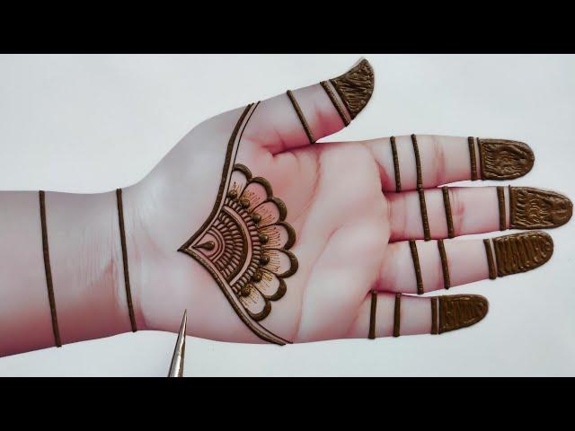 Easy Bharva Indian Full Hand Mehndi Design Trick 2024| Simple Dulhan Mehndi Design|mahandi ki digain