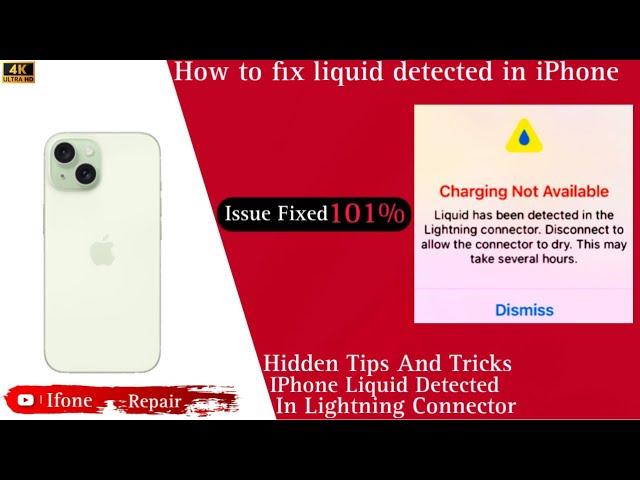 How To Fix Liquid Detected | Liquid Detected in Lightning connector | #viral #apple #technology