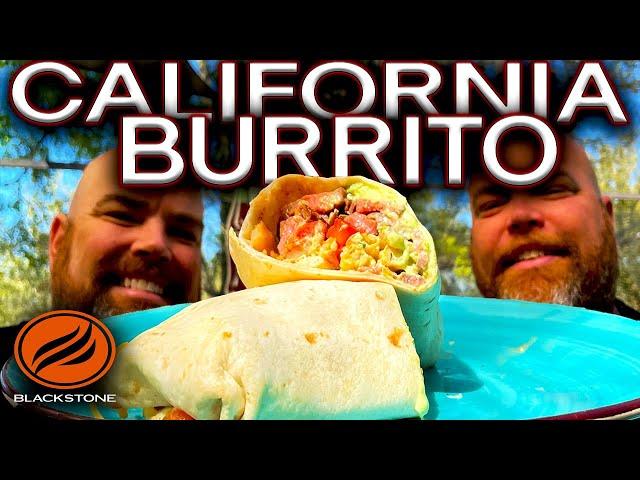THE BEST CALIFORNIA BURRITO with CARNE ASADA and FRIES MADE ON THE BLACKSTONE GRIDDLE! EASY RECIPE
