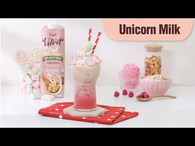 How To Make Unicorn Milk | Valentine's Day Recipes | UFC Velvet Oat Milk