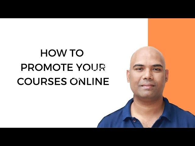 How To Promote Courses Online | CM Manjunath