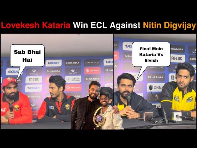 LoveKesh Kataria & ​⁠@Thugesh Win ECL Match Against Digvijay Rathee & Nitin Chandila 