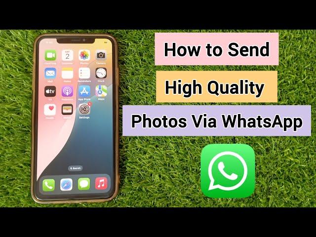 How to Send High Quality Photos on WhatsApp iPhone | How to Send Clear Photos on WhatsApp in iPhone.