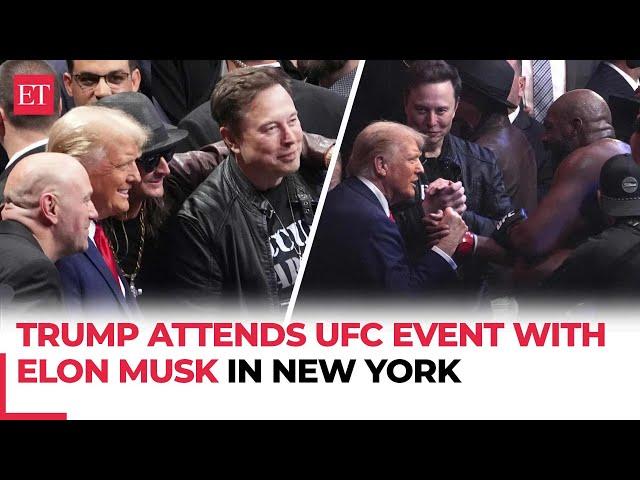 Trump attends UFC event with Elon Musk in New York, taking a break from Cabinet picks