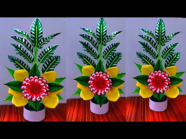 beautiful flower bouquet making with paper / diy flower bouquet