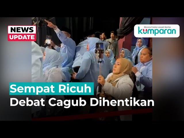 Pendukung "Cabup Situbondo Tersangka KPK" Ngamuk, Debat Dihentikan