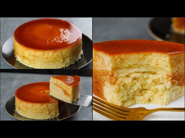 VANILLA CAKE WITH CARAMEL PUDDING | VANILLA FLAN PUDDING | MAGIC DESSERT RECIPE | N'Oven