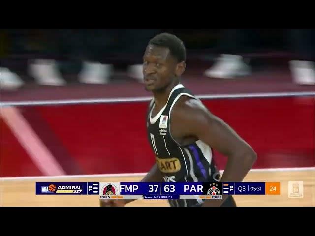 AdmiralBet ABA League 2024/25 highlights, Round 7: FMP Soccerbet - Partizan Mozzzart Bet (4.11.2024)