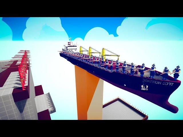 Ship-to-Tower Attack Tournament | Totally Accurate Battle Simulator TABS