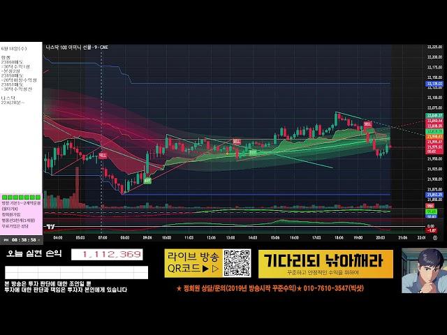 빅샷 해외선물 항셍/나스닥 6월18일  실시간 1부