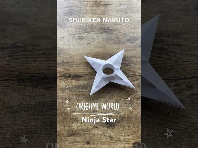 NARUTO ORIGAMI SHURIKEN NINJA STAR PAPER WEAPON TUTURIAL | JAPANESE ANIME WEAPON ORIGAMI SHURIKEN