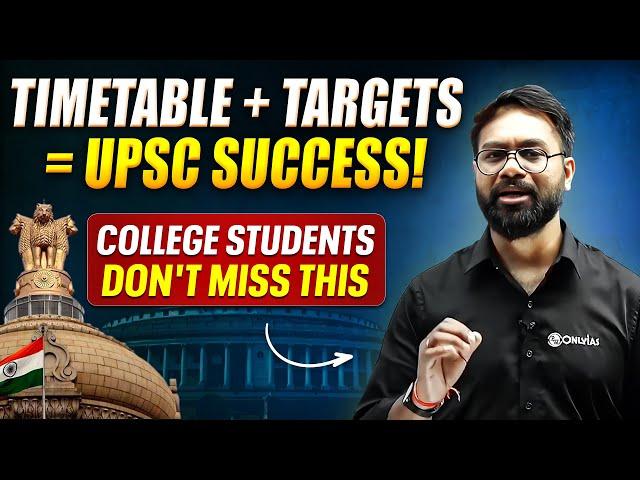 How to Make a Perfect Timetable for UPSC? College Students Ye Miss Mat Karna! 