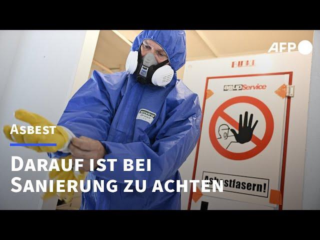 Asbest: Tipps zum Umgang mit der "tödlichen Gefahr" | AFP