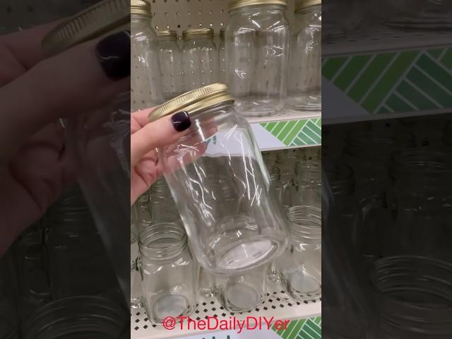 NEW Outdoor Mason Jar Ideas! #dollartree #masonjar #thedailydiyer