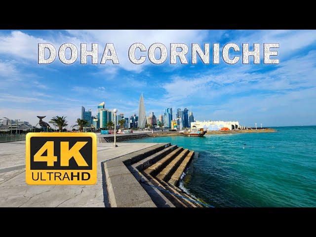 4K | Walk through in Doha Corniche #doha #qatar #corniche #goprohero11