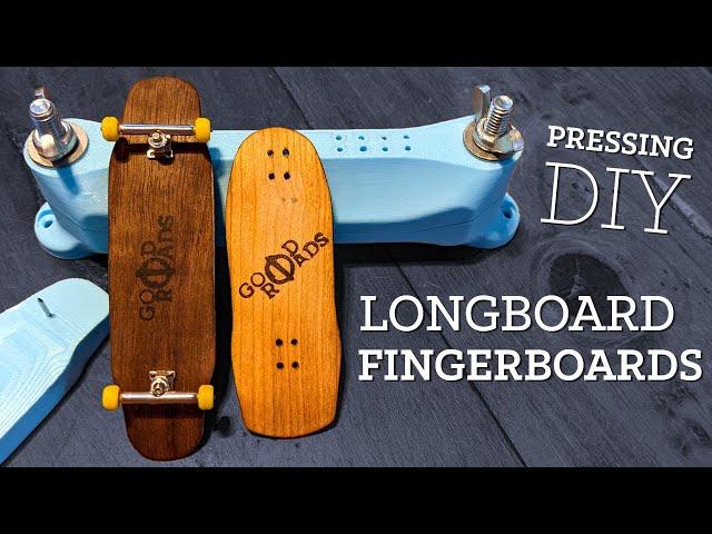 Pressing DIY Longboard Fingerboard Decks!