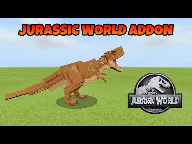 Jurassic World By Minecraft | Add-on Showcase | Minecraft Bedrock Edition | Part 1 of 2