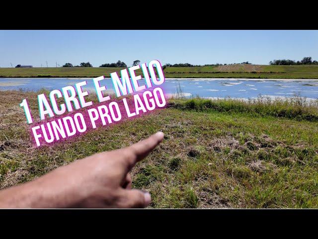 Comprei uma casa com lago no fundo e 1 acre e meio