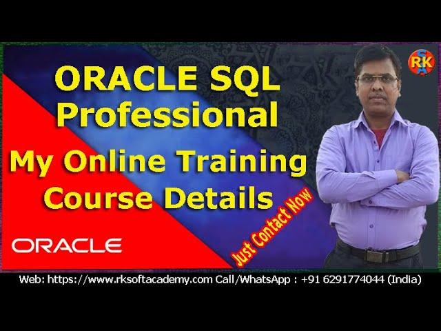 Oracle SQL Professional Online Training Course | Oracle SQL Course | Oracle Training | SQL Course