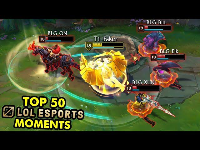 TOP 50 BEST LOL ESPORTS MOMENTS OF 2024!