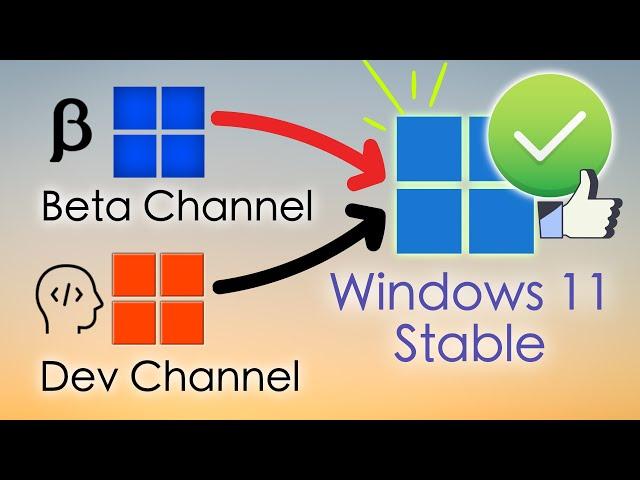 Windows 11 Insider Preview to Stable | Windows 11 Dev to Stable | Windows 11 Beta to Stable