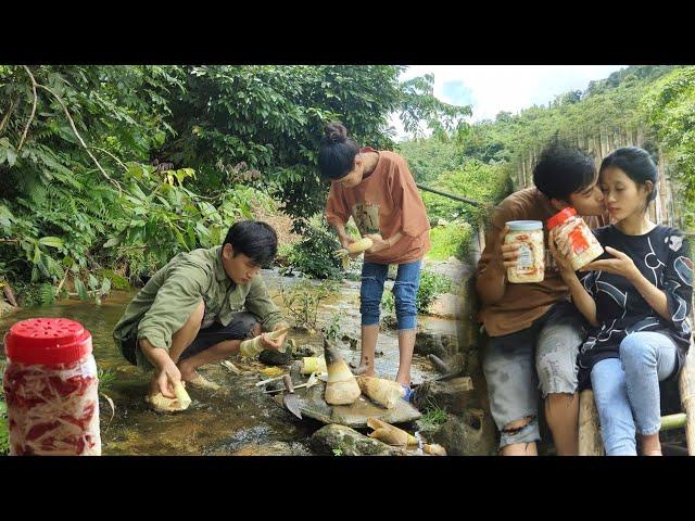 Go pick forest fruits / make chili bamboo shoots to reserve for the winter