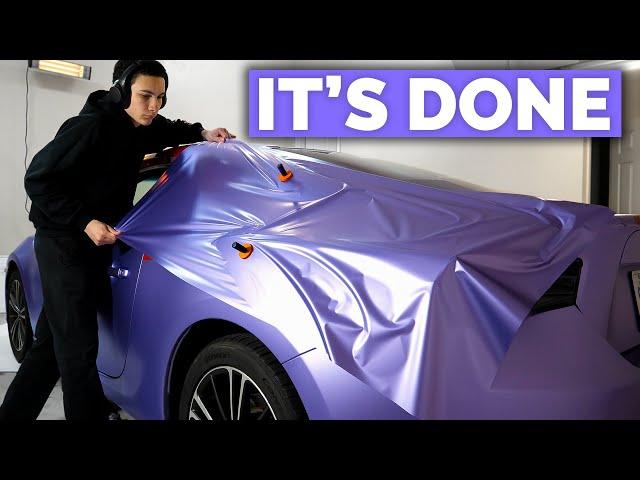 COMPLETE BRZ COLOR CHANGE - My Vinyl Wrap is Done!