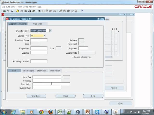 Oracle Payables to Asset Mass Additions - Receiving of PO Shipment