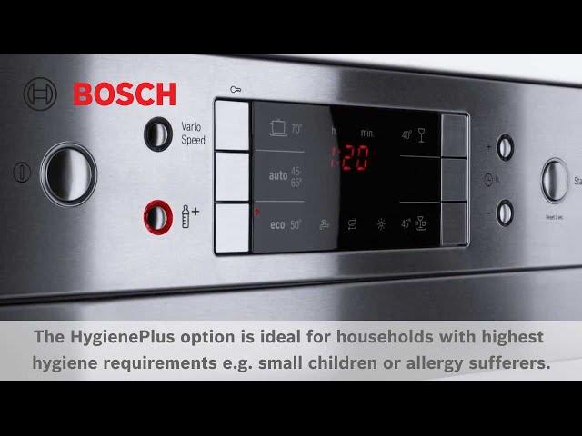 Bosch HygienePlus option - papildoma higiena